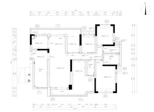 港隆花园168㎡三居室新中式平面户型图