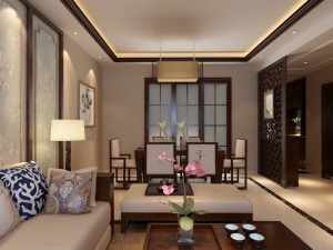 中式風格的代表是中國明清古典傳統家具及中式園林建筑、色彩的設計造型。特點是對稱、簡約、樸素、格調雅致
