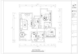 常青藤三期110平米三居室现代风格效果图