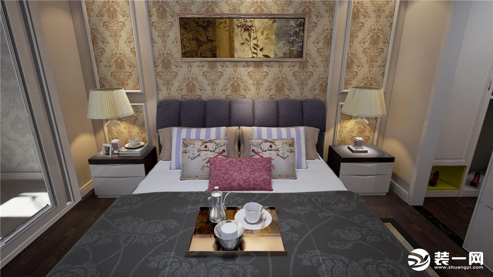 中恒尚美家装饰悦美国际106平米欧式风格客厅沙发