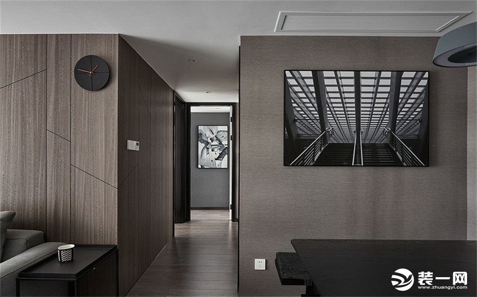 金色悦城 100平 现代简约 三居室 走廊装修效果图