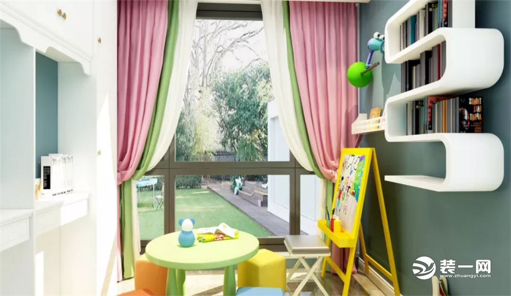 【源艺汇通】华润悦府170平新中式风格——儿童房