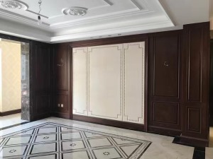 浦江苑135㎡三居室欧式风格装修效果图客厅沙发背景墙