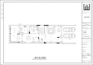保利红珊瑚460平别墅中式风格一层平面设计图