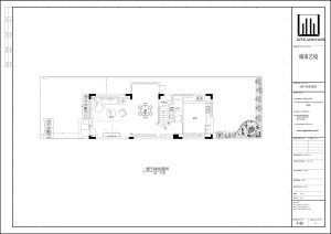 金地城南艺境165平别墅一层平面设计图