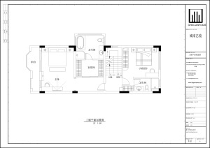 金地城南艺境165平别墅三层平面设计图
