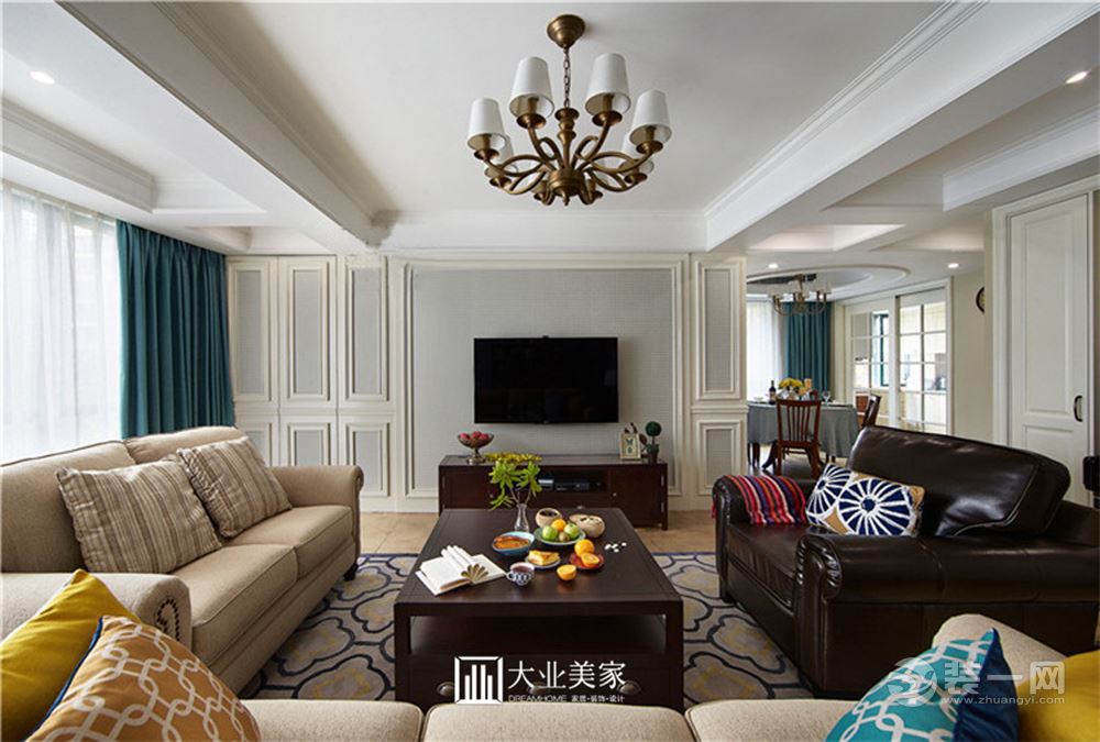 銀湖翡翠 简美风格 170平米，大业美家装饰。