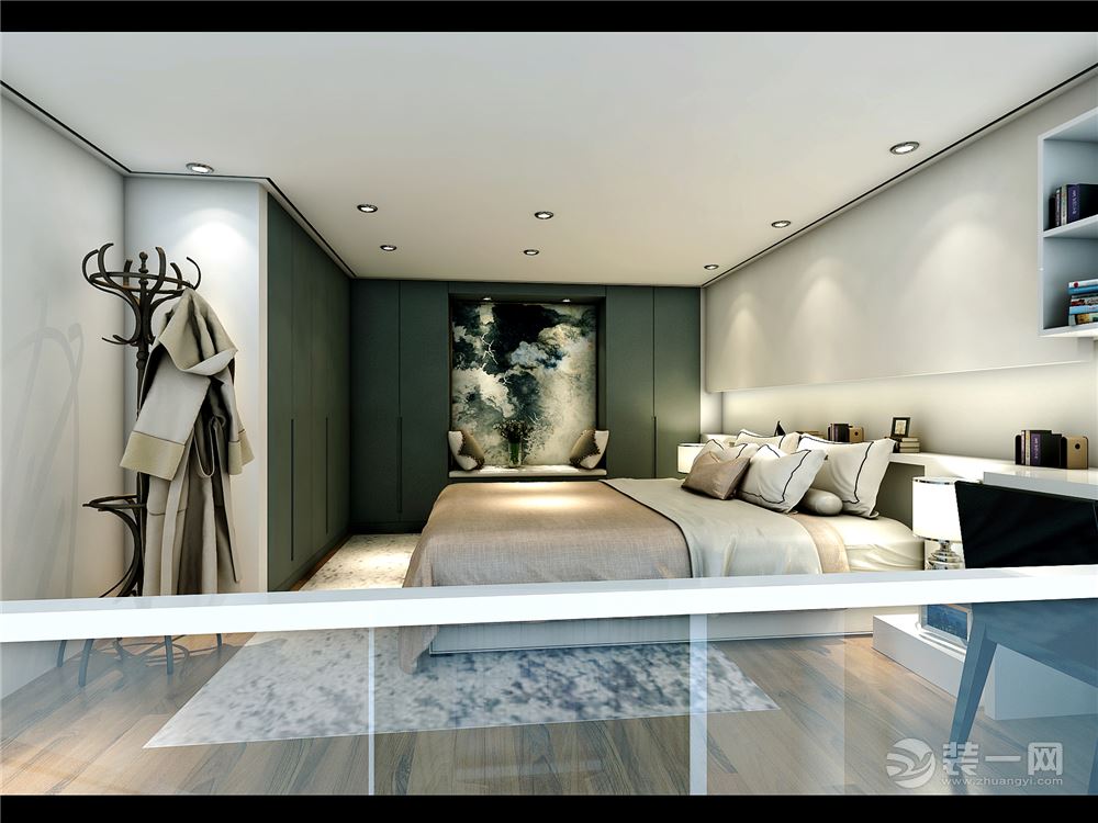 荆州LOFT样板房，现代风格，大业美家装饰。