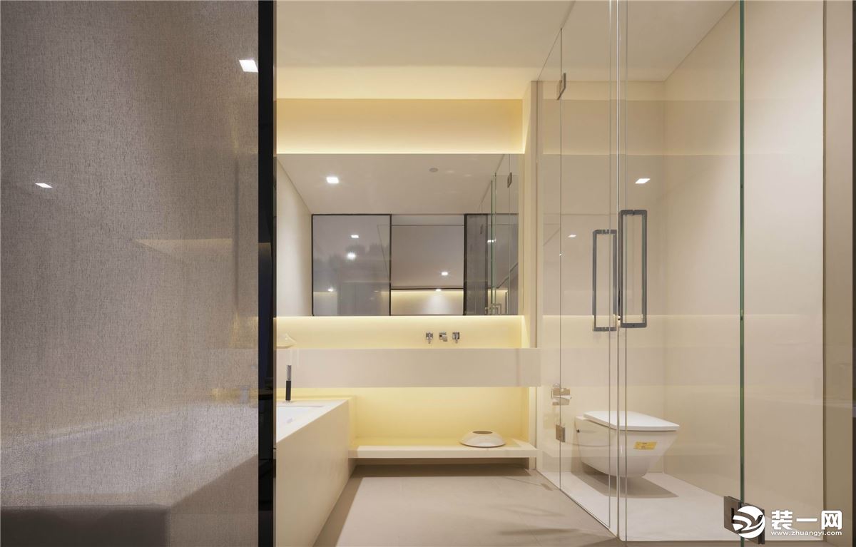 【大业美家装饰】中国院子400㎡新中式设计浴室