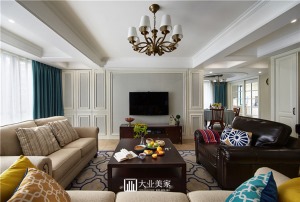 銀湖翡翠 简美风格 170平米，大业美家装饰。