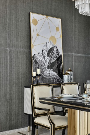 上海雅仕軒別墅160平輕奢風格餐廳裝修效果圖