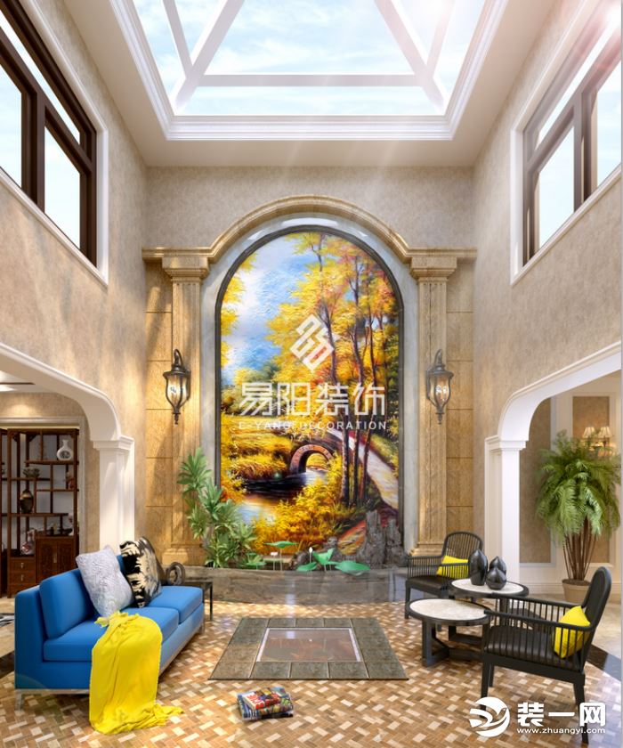 红橡墅460平别墅新古典风格将复古与潮流完美融合--家庭室