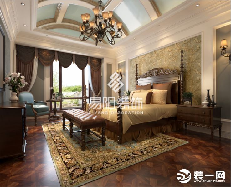 红橡墅460平别墅新古典风格将复古与潮流完美融合--卧室