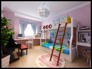 青岛青特城128平简欧设计 儿童房