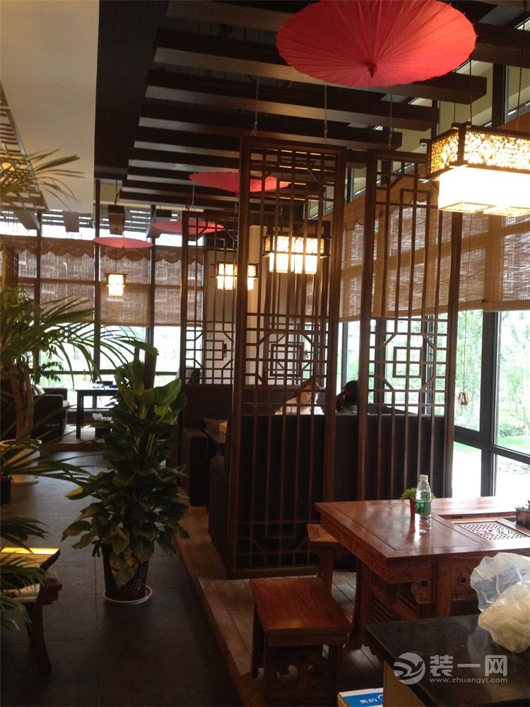 茶楼实景案例，上海茶楼中式风格 餐厅