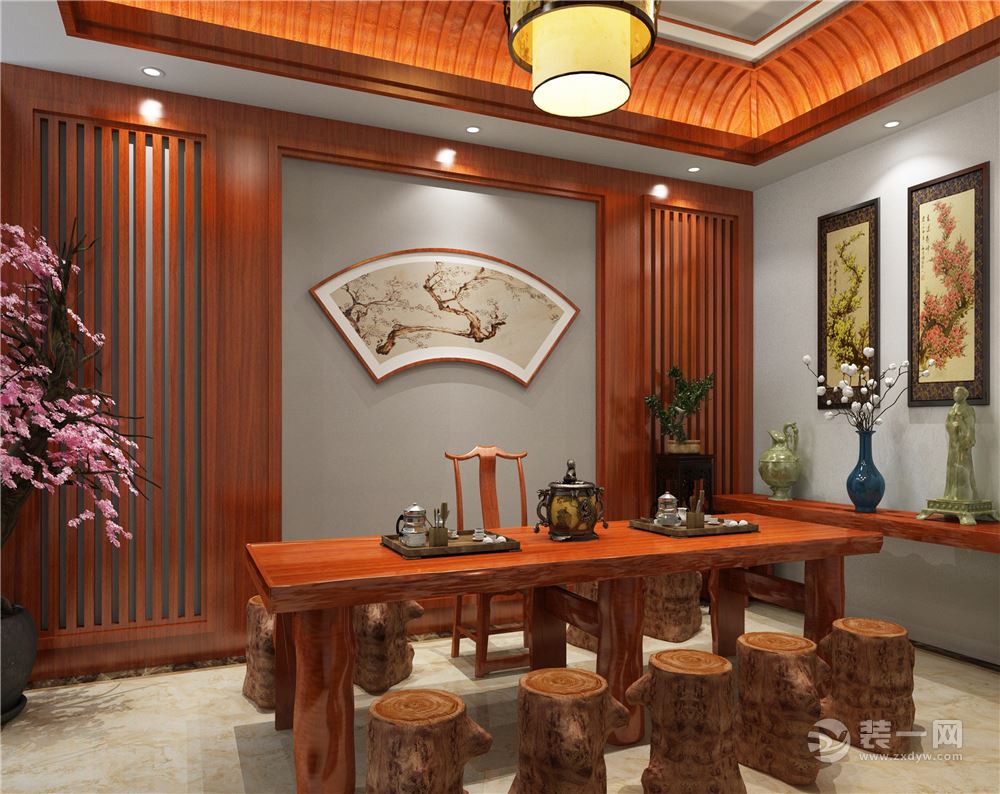 中式风格别墅茶室装修设计