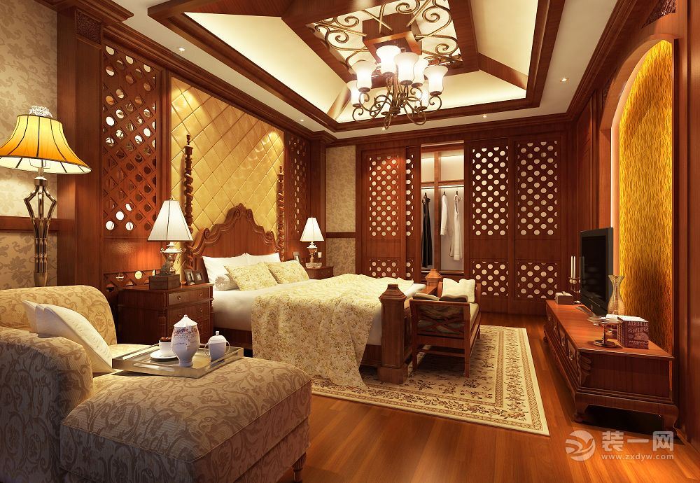 东南亚风格别墅卧室装修设计