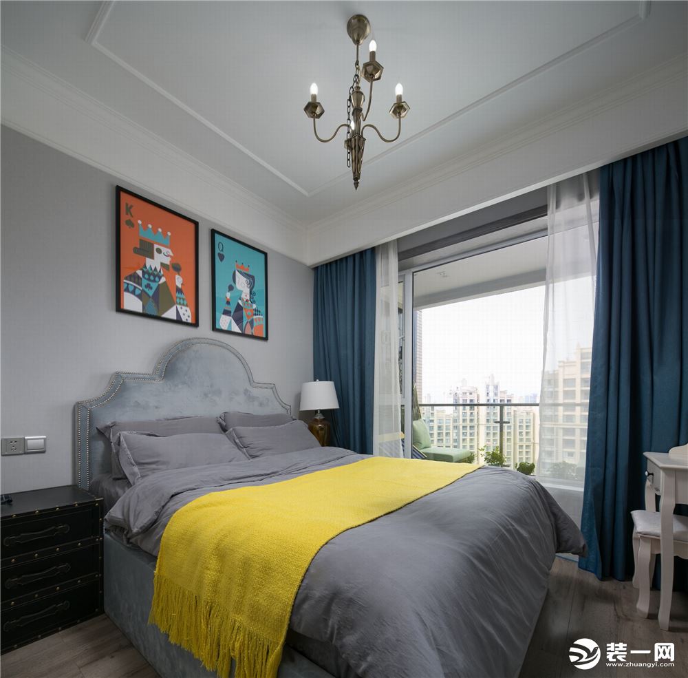 鑫江玫瑰园 94㎡美式卧室床