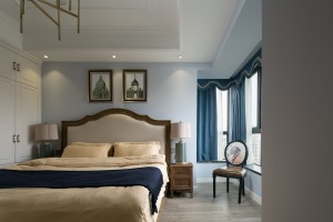 鑫江玫瑰园 94㎡美式卧室床