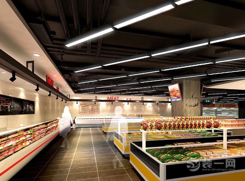 沈阳大东兴隆超市-大型商场设计效果图