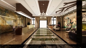 濮阳凤凰城售楼部设计效果图---濮阳易之美装饰公司设计