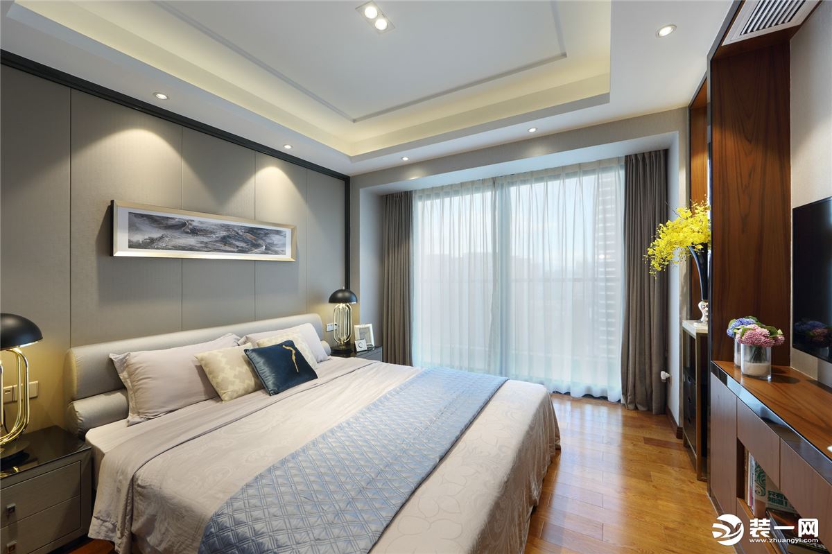 红星国际 140平方 中式风格卧室装修效果图