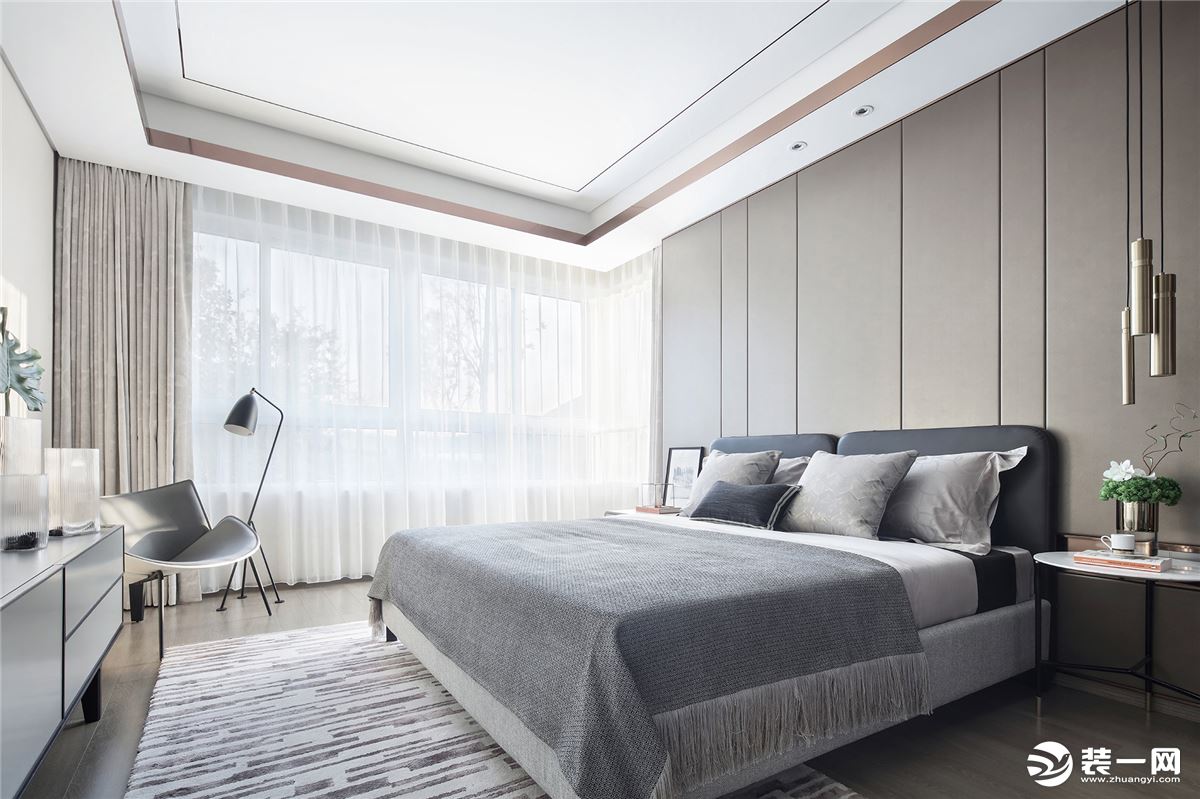 雅居乐星河湾-245平方 现代轻奢风格卧室装修效果图