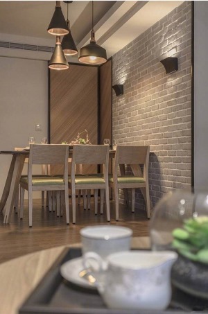 凌溪名居 136㎡四居室现代简约风格餐厅装修效果图