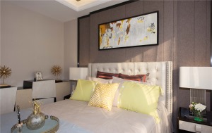 港龙新港城-110平方 现代轻奢风格卧室装修效果图