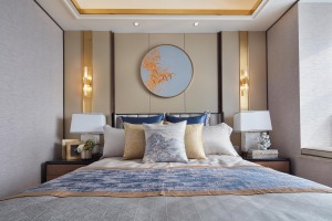 星河国际二期复式-192平方 现代轻奢风格卧室装修效果图