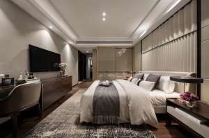 星河国际-177平方 现代轻奢风格卧室装修效果图