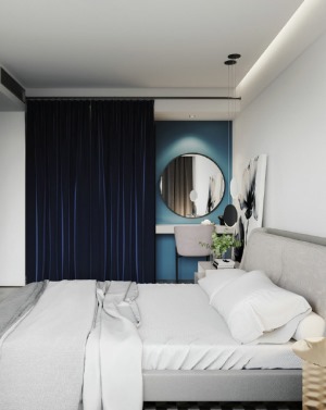 融创御园-127平方 现代轻奢风格卧室装修效果图