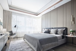 雅居乐星河湾-245平方 现代轻奢风格卧室装修效果图