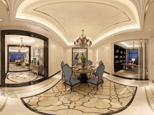 宁波申远装饰设计法式装修案例图客厅