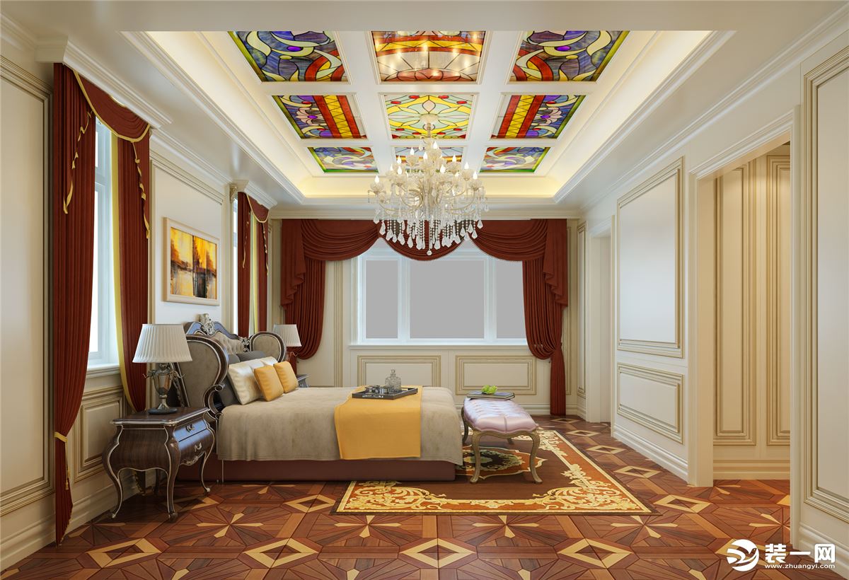 卧室  博洛尼装饰北京院子600平新中式风格典雅大气