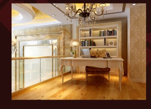 盈峰翠邸 复式 156平 造价25万 简欧风格书房