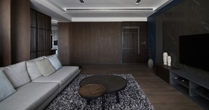 以灰色调与简单的线条加上一些恰到好处的软装搭配，打造出一个不同气质的家居空间，简朴、素洁、现代感十足
