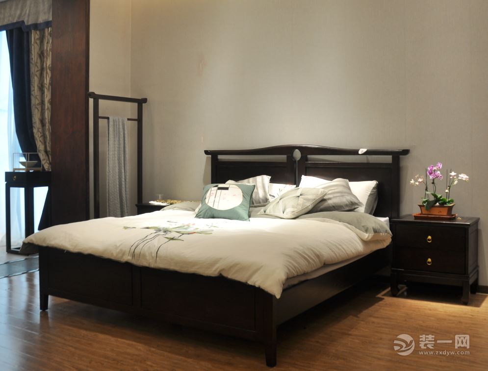 中南红领邦 130平 三居室 造价15万 新中式卧室