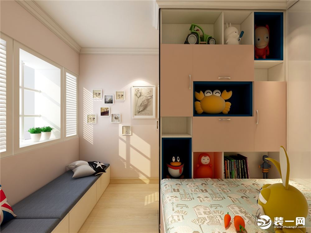 金悦府70平方两居室现代风格儿童房装修效果图