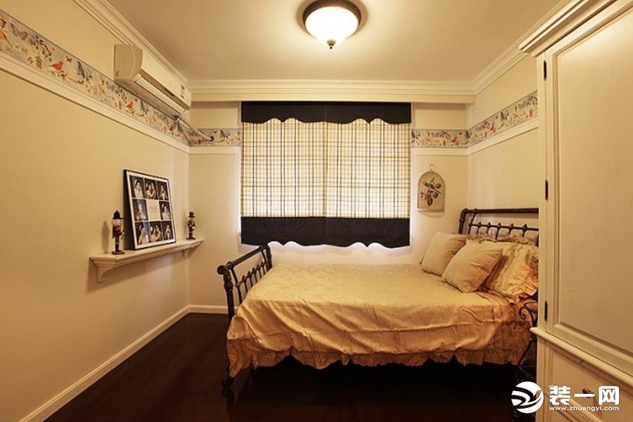 盘龙一号70平方两居室美式风格卧室装修效果图