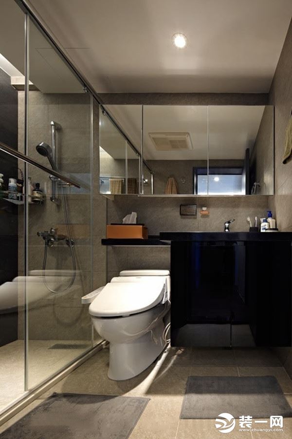 中国摩两居室70平方现代风格卫生间装修效果图