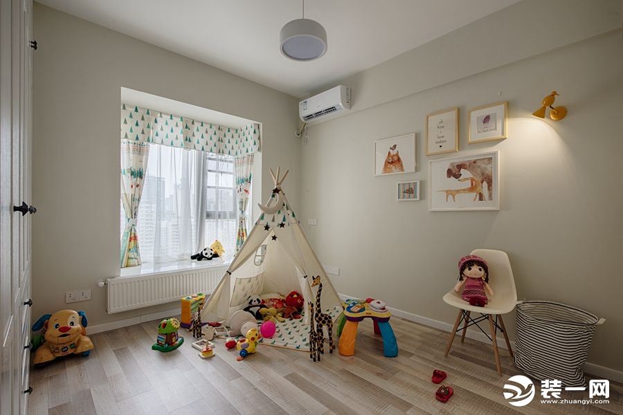 长安锦绣城120平方三居室现代风格儿童房装修效果图