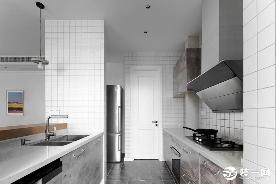 港城印象三居室89平方简约风格厨房装修效果图