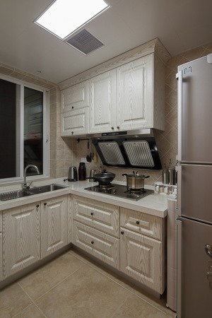嘉悦江庭60平方两居室美式风格厨房装修效果图