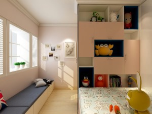 金悦府70平方两居室现代风格儿童房装修效果图