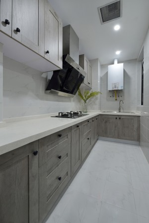 渝高香洲90平方三居室美式风格厨房装修效果图