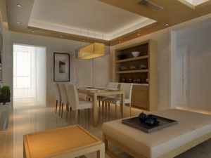 北岸江山85平方三居室日式风格餐厅装修效果图