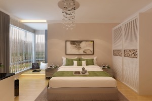 北大资源博雅80平方三居室韩式风格卧室装修效果图