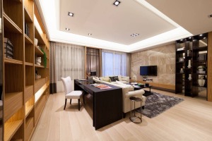 恒大优活城100平方三居室日式风格客厅装修效果图