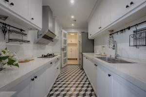 长安锦绣城120平方三居室现代风格厨房装修效果图